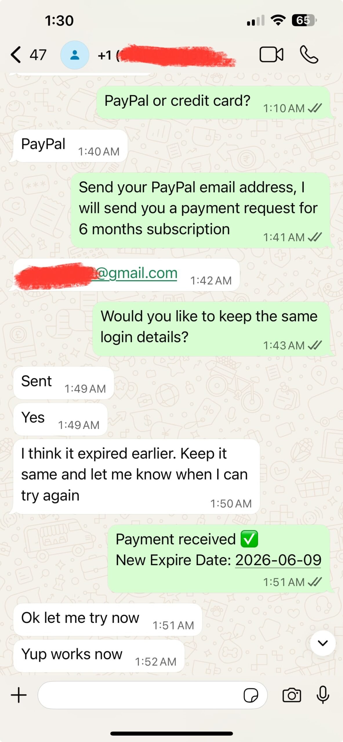 Vistarotv customer WhatsApp conversation 11