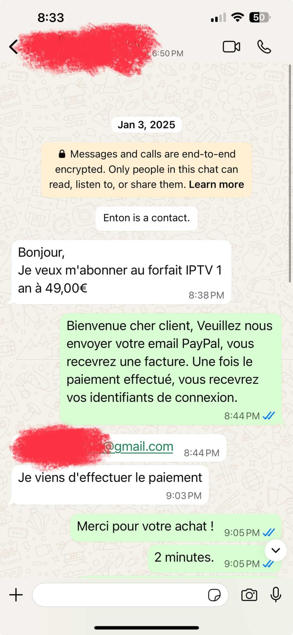 Vistarotv customer WhatsApp conversation 13