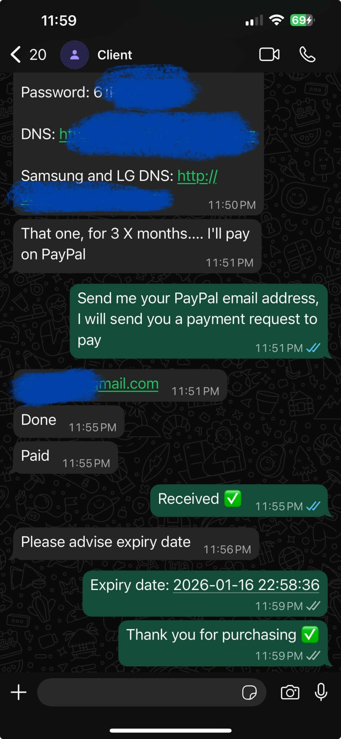 Vistarotv customer WhatsApp conversation 14