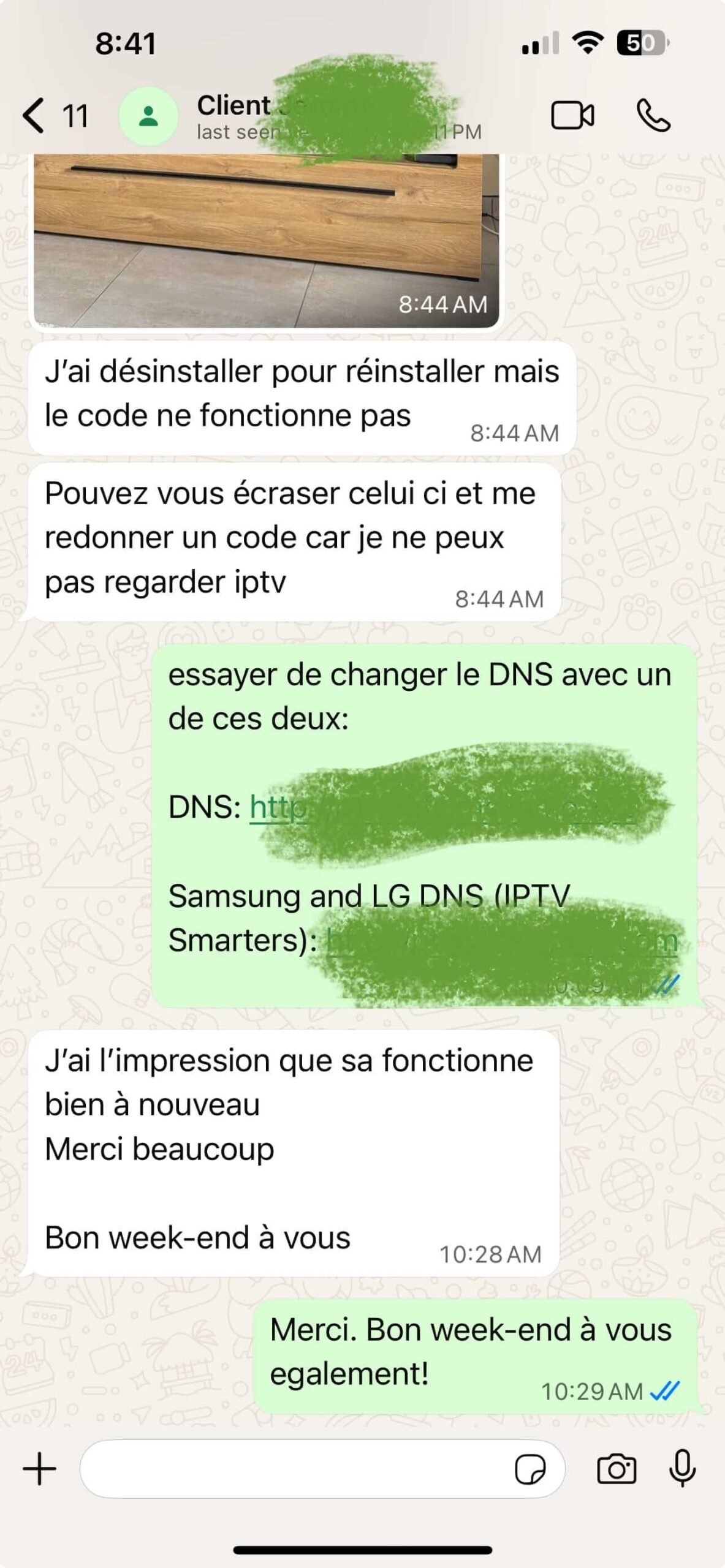 Vistarotv customer WhatsApp conversation 3
