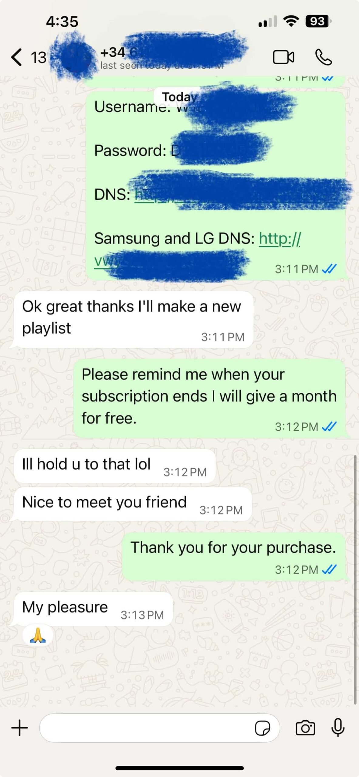 Vistarotv customer WhatsApp conversation 4