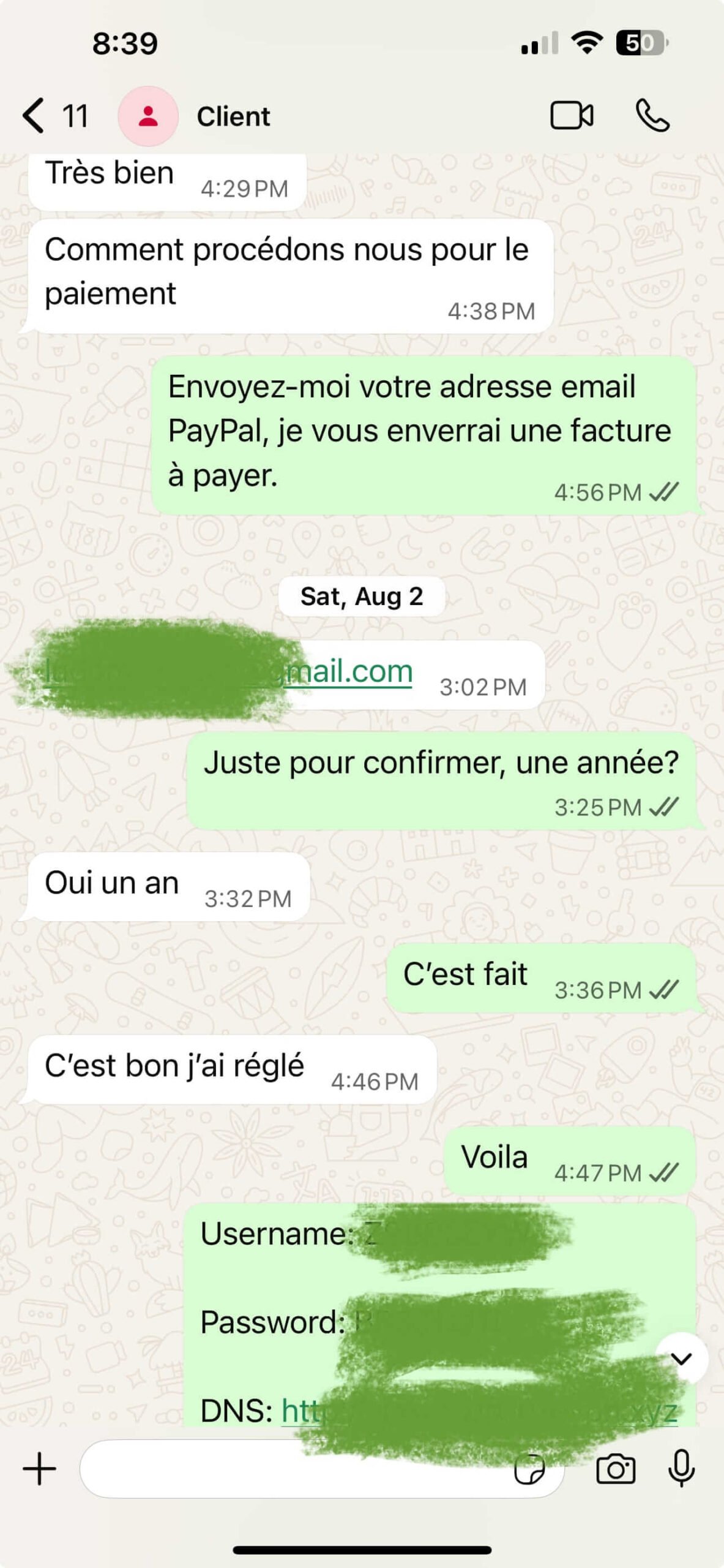 Vistarotv customer WhatsApp conversation 6